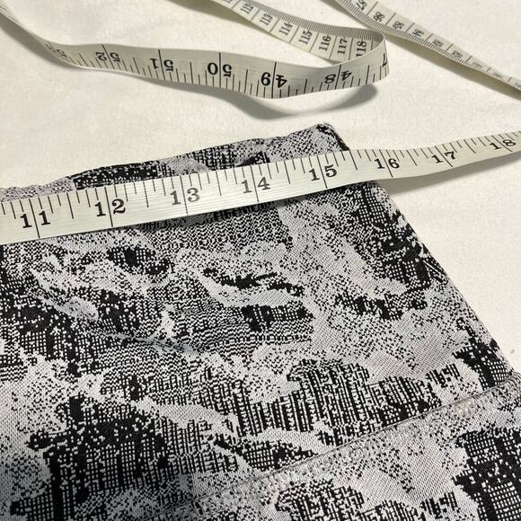 Spyder Active Leggings Brushed Back Full Length Jacquard Black Gray size XL - Picture 2 of 8